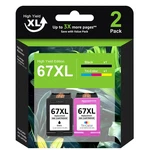67XL Ink Cartridge For Hp Envy 6000 6055E Deskjet 2700E 2755E 2800E 2855E. Fixed Price $19.60.