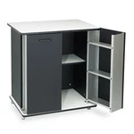 Vertiflex 35157 Refreshment Stand 29X21X33 Metal White/black. Fixed Price $475.53.