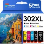 5PK Compatible With 302XL Ink Cartridge For Epson Expression XP-6000 XP-6100. Fixed Price $26.99.