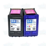 2PK Genuine Hp 27/28 Black+color Ink Deskjet 3320 3651 3740 3520 3845 3745 3847. Fixed Price $17.99.