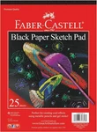 Faber-castell Black Paper Pad 9" 12" 25 Sheets 9-X-12-INCH,. Fixed Price $11.68.