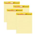 3M Post-it Super Sticky Easel Pads, Yellow Lined, 25 X 30 In., Sheets. Fixed Price $29.00.