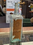 Antique Glass Bottle From Adrian Michigan Spanish Lotion Newell Paper Label. Fixed Price $45.00.