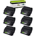 6PK High Yield Q5945A Bk Toner Cartridge Fits For Hp M4345XS Mfp. Fixed Price $168.97.