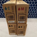 Dell 5110CN 2 X Black Magenta Cyan Ink Toner Cartridges Lot Of 4 New Oem. Fixed Price $45.95.