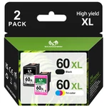 1-2 Pack 60XL Ink Cartridge Printer For Hp Deskjet F4480 F4440 D2660 F4275 F4280. Fixed Price $25.35.