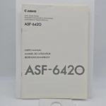 Canon Auto Sheet Feeder ASF-6420 User's Manual 1992. Fixed Price $10.33.