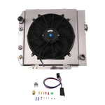 3 Row Aluminum Radiator Fan Shroud Kit Ford Mustang/comet V8 1965-66 DPI251. Fixed Price $153.82.