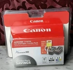 Genuine Canon PG-40 CL-41 Ink & Photo Paper Combo Pack Pixma New Box Nos. Fixed Price $39.95.