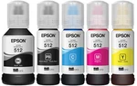 Genuine Epson 512 Ink Bottle Pack For ET-7700 ET-7750. Fixed Price $45.99.
