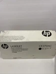 Hp 650A CE270A Black Cartridge Laserjet Enterprise CP5525 Unsealed, But Not Open. Fixed Price $108.95.