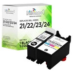 2PK For Dell Series 21 22 23 24 Black & Color Ink P713W P513W Printer. Fixed Price $12.15.