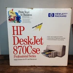 Hp Deskjet 870CSE Inkjet Printer C4565A Sealed 1996 Vintage Parallel Port. Fixed Price $199.85.