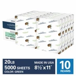 Hammermill Colors 20LB Copy Paper, 8.5X11, 10 Ream Case, 5,000 Total Sheets. Fixed Price $124.51.