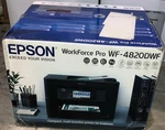 New Epson WF-4820DWF Workforce Pro Color Multifunction Inkjet Wireless Printer. Fixed Price $250.00.