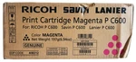 Ricoh Savin Lanier C600 Magenta 408312 Print Cartridge With Deformed Box. Fixed Price $62.99.