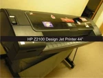Hp Z2100 Printer 44" Large Format Color With Stand. Fixed Price $400.00.