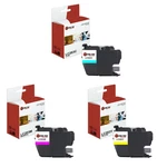 3PK Lts LC-203 Cmy Compatible For Brother MFCJ480DW J460DW Ink Cartridge. Fixed Price $21.89.