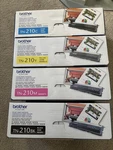 New! Brother TN-210 Color Toner Cartridges Cyan Magenta Yellow Blk Laser Printer. Fixed Price $295.00.