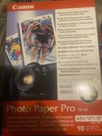 2 Canon Professional Photo Paper PR-101 Leg A3 13" X 19" S6300 S9000 Pk. Fixed Price $25.00.
