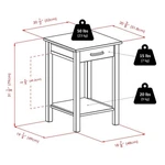 Winsome Liso Transitional Solid Wood Printer Table Espresso. Fixed Price $149.99.