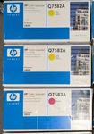 Lot Of / 1X Hp Q7583A & 2X Q7582A Toner Cartridge Genuine Laserjet 3800, New!. Fixed Price $74.95.