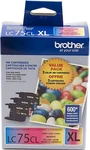 New Genuine Brother LC75XL Cyan Magenta Yellow 3PK Ink Cartridges MFC-J425W. Fixed Price $25.99.