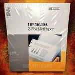Hp 51630A Z-fold Paper Continuous Feed Dot Matrix Thinkjet Quietjet Paintjet Vtg. Fixed Price $99.99.