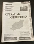Manual Panasonic KX-FP270 KX-FP265 Fax Machine Operating Instruction Direction. Fixed Price $8.50.