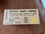 Ricoh, Savin, Lanier C600 Yellow Toner Cartridge 480313 New Open Box Genuine. Fixed Price $50.00.