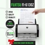 Fujitsu FI-6130Z Adf Duplex Document Color Scanner Usb New Rollers Trays Adapter. Fixed Price $113.55.