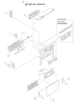Sparepart: Hp Inc. Right Door Assembly (duplex), RM1-8123-030CN, RM1-8123-040CN. Fixed Price $45.00.