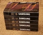 Samsung Sqc 60 Type I Blank Cassette Tape 5 Pack (sealed) New. Fixed Price $24.99.