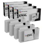 Ld 4PK T676XL120 Black Hy Ink Cartridge For Epson WP-4530 WP-4540 WP-402. Fixed Price $30.99.