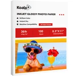 Koala Photo Paper 8.5X11 Glossy 100 Sheets 36LB 135G For Inkjet Printer Epson Hp. Fixed Price $14.89.