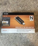 D-link N150 Wireless Usb Adapter Dongle DWA-125 New Sealed. Fixed Price $20.00.