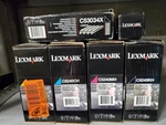 Set 6 Genuine Lexmark C5240KH C5240MH C5240CH C5240YH C53034X C53030X Toners. Fixed Price $97.75.