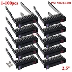 Lot 2.5" Sas Sata Tray Caddy Hp Proliant DL580 DL380 DL360 G5 G6 G7 500223-001. Fixed Price $194.00.